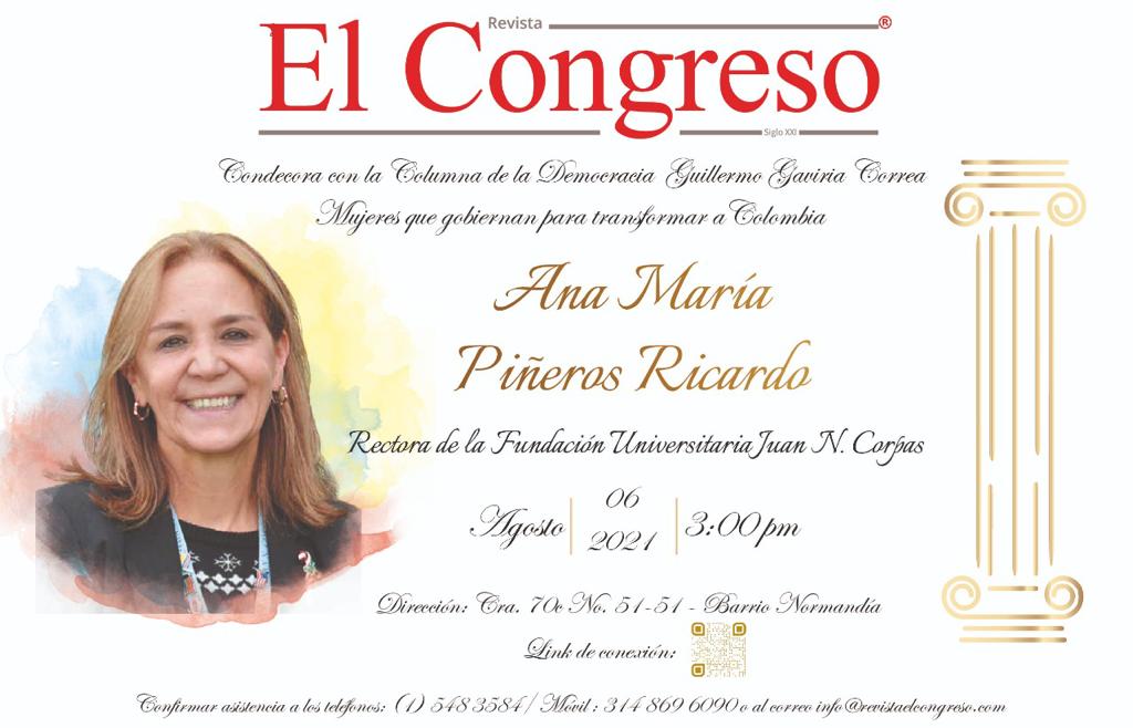 Revista El Congreso . Dra. Ana María Piñeros